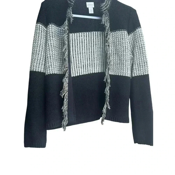 Chico’s Women Blocked Pattern Arlene Cardigan. Size: 1 (S). - Picture 5 of 10